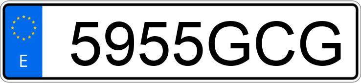 Numer rejestracyjny 5955GCG posiada BMW SERIE 1