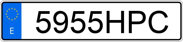 Il numero di registrazione 5955HPC ha MERCEDES B (246/242)