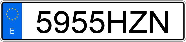 Numer rejestracyjny 5955HZN posiada LAND ROVER RANGE ROVER EVOQUE