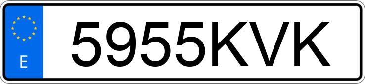 Numer rejestracyjny 5955KVK posiada SEAT LEON X-PERIENCE