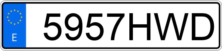 Numer rejestracyjny 5957HWD posiada PEUGEOT 208