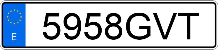 Numer rejestracyjny 5958GVT posiada BMW X6