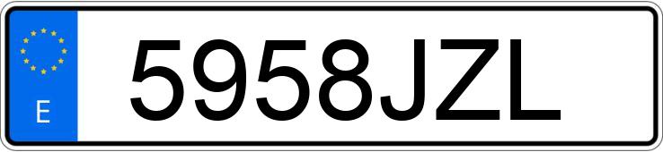 Numer rejestracyjny 5958JZL posiada TOYOTA C-HR