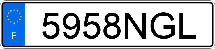Реєстраційний номер 5958NGL має VOLVO XC60