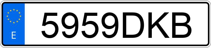 Numer rejestracyjny 5959DKB posiada CITROEN XSARA