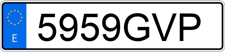 Numer rejestracyjny 5959GVP posiada MERCEDES E (211)