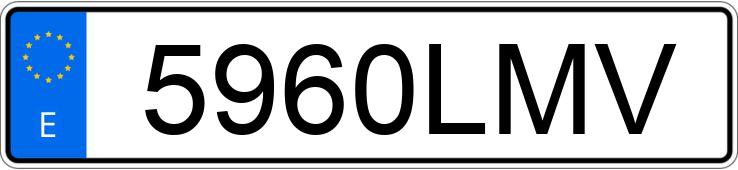 Numer rejestracyjny 5960LMV posiada RENAULT MEGANE
