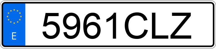 Numer rejestracyjny 5961CLZ posiada VOLKSWAGEN PASSAT