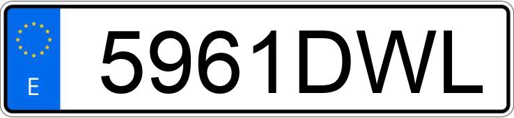 Numer rejestracyjny 5961DWL posiada VOLKSWAGEN GOLF Numer rejestracyjny 5961DWL posiada VOLKSWAGEN GOLF