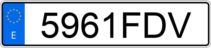 Numer rejestracyjny 5961FDV posiada NISSAN CABSTAR