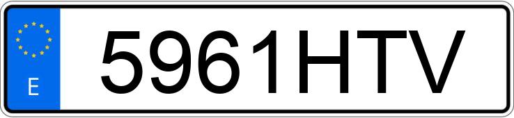 Numer rejestracyjny 5961HTV posiada HYUNDAI IX 20