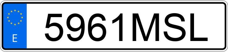 Numer rejestracyjny 5961MSL posiada OPEL CORSA
