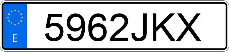 Numer rejestracyjny 5962JKX posiada DACIA LODGY