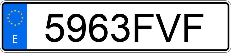 Numer rejestracyjny 5963FVF posiada MITSUBISHI GRANDIS