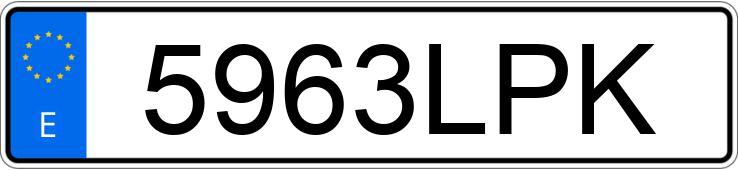 Numer rejestracyjny 5963LPK posiada SKODA KAMIQ