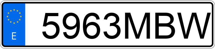 Numer rejestracyjny 5963MBW posiada RENAULT EXPRESS