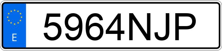 Numer rejestracyjny 5964NJP posiada DACIA SANDERO