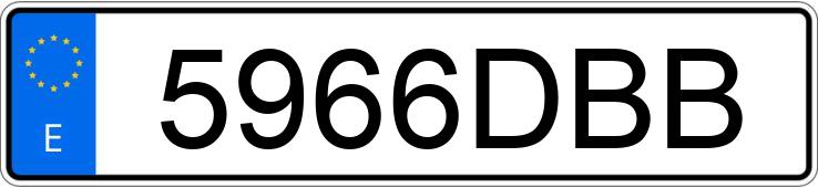 Numer rejestracyjny 5966DBB posiada KIA CARNIVAL