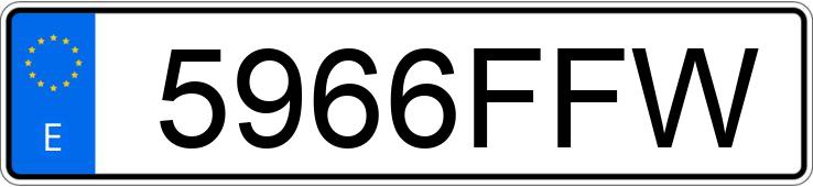 Numer rejestracyjny 5966FFW posiada JAGUAR X TYPE