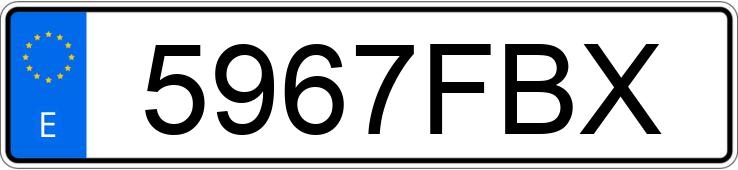 Numer rejestracyjny 5967FBX posiada SUZUKI SWIFT Numer rejestracyjny 5967FBX posiada SUZUKI SWIFT