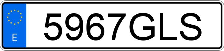 Numer rejestracyjny 5967GLS posiada FIAT DOBLO