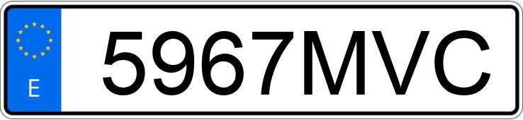 O número de registro 5967MVC tem SEAT IBIZA O número de registro 5967MVC tem SEAT IBIZA