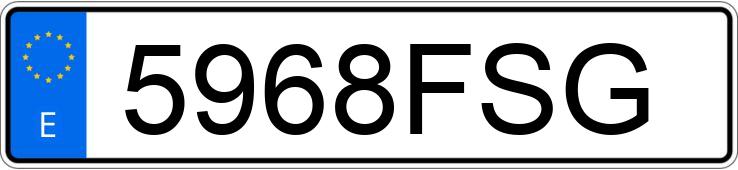 Numer rejestracyjny 5968FSG posiada OPEL ASTRA