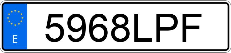 Numer rejestracyjny 5968LPF posiada MERCEDES A (177)
