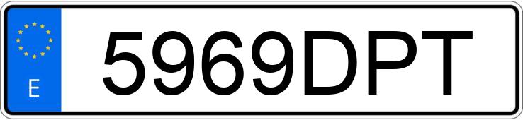 Numer rejestracyjny 5969DPT posiada FIAT SCUDO