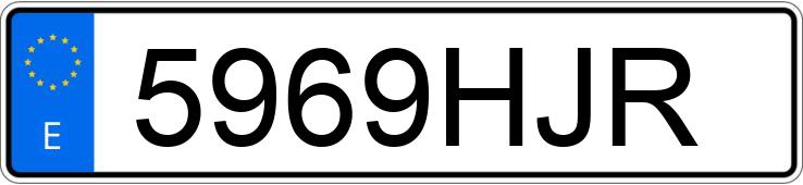 Numer rejestracyjny 5969HJR posiada TOYOTA AURIS