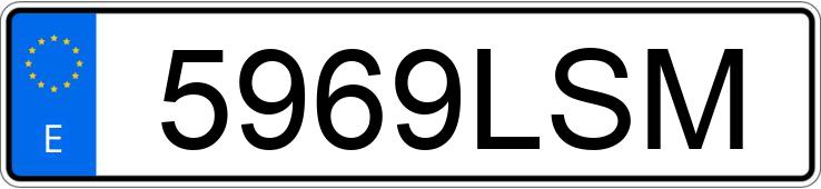 Numer rejestracyjny 5969LSM posiada MERCEDES SPRINTER