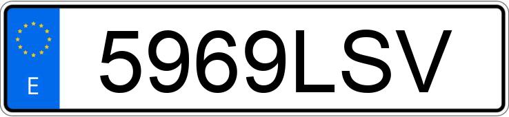 Numer rejestracyjny 5969LSV posiada PEUGEOT BOXER