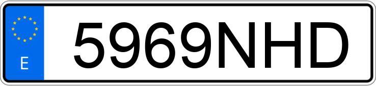 Numer rejestracyjny 5969NHD posiada VOLKSWAGEN TAIGO