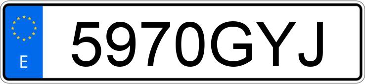 Numer rejestracyjny 5970GYJ posiada BMW SERIE 1