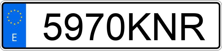 Numer rejestracyjny 5970KNR posiada KIA SPORTAGE
