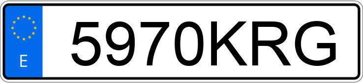 Numer rejestracyjny 5970KRG posiada CITROEN BERLINGO