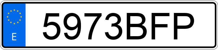 Numer rejestracyjny 5973BFP posiada SUZUKI GSXR 600