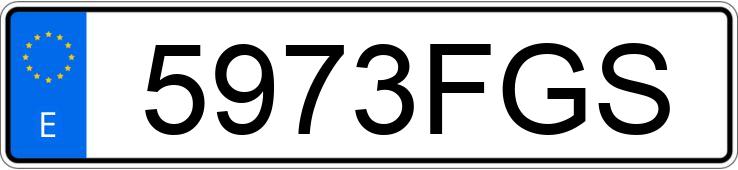 Numer rejestracyjny 5973FGS posiada BMW SERIE 5