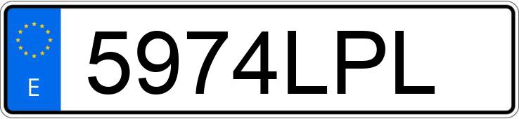 Numer rejestracyjny 5974LPL posiada SEAT IBIZA