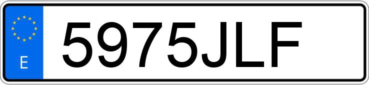 Numer rejestracyjny 5975JLF posiada MERCEDES B (246/242)