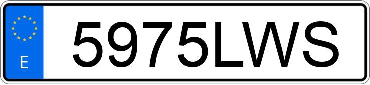 Numer rejestracyjny 5975LWS posiada AUDI A3 SPORTBACK