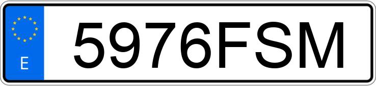 Numer rejestracyjny 5976FSM posiada FIAT SCUDO
