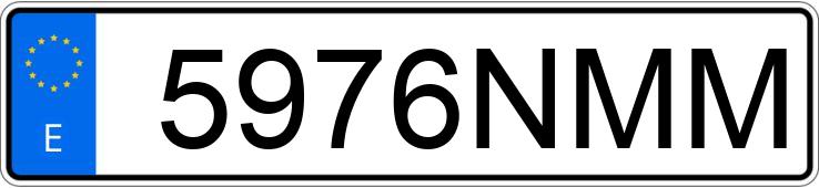 Numer rejestracyjny 5976NMM posiada JAECOO 5