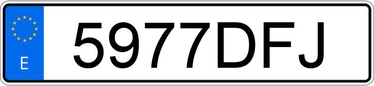 Le numéro d’enregistrement 5977DFJ a AUDI A6 Le numéro d’enregistrement 5977DFJ a AUDI A6