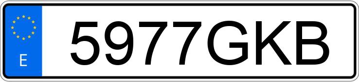 Numer rejestracyjny 5977GKB posiada MERCEDES C (204)