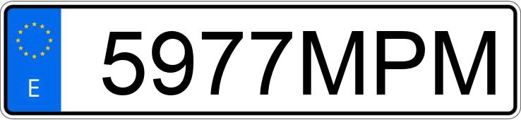 Numer rejestracyjny 5977MPM posiada TOYOTA YARIS