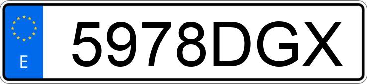 Numer rejestracyjny 5978DGX posiada SEAT CORDOBA