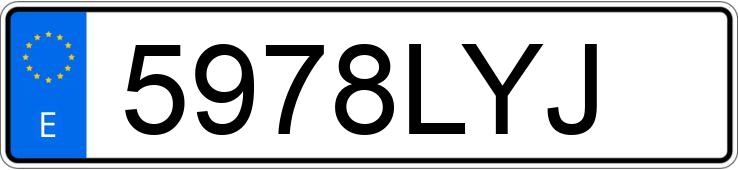Numer rejestracyjny 5978LYJ posiada JAGUAR F TYPE Numer rejestracyjny 5978LYJ posiada JAGUAR F TYPE