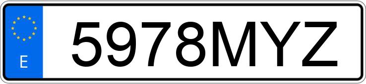 Numer rejestracyjny 5978MYZ posiada BMW X2