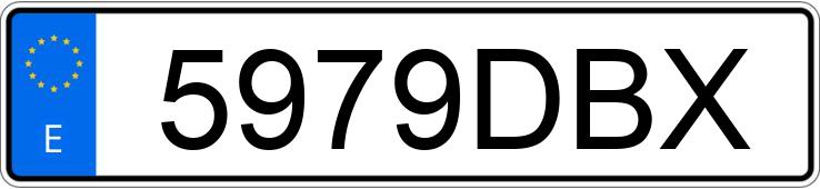 Numer rejestracyjny 5979DBX posiada BMW SERIE 3
